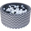 14681 detsky bazenek s micky cerno bily zigzag 200 ks micku