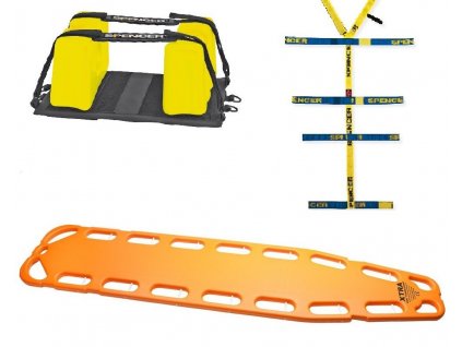 Páteřová deska XTRA + fixátor hlavy + popruh