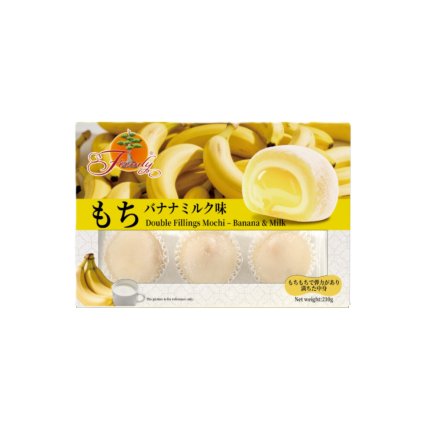 Ryzove kolacky mochi banan a mleko