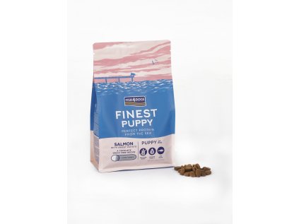 FISH4DOGS Granule velké pro štěňátka Finest losos se sladkými bramborami 1,5 kg, 2m+
