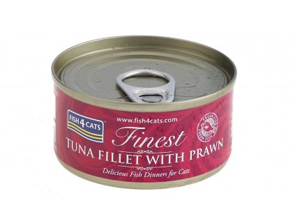 FISH4CATS Konzerva pro kočky Finest tuňák s krevetami 70 g