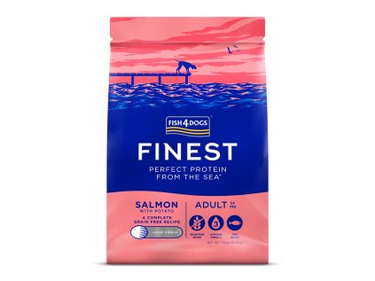 FISH4DOGS Granule malé pro dospělé psy Finest losos s bramborami 1,5 kg, 1+