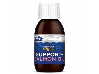 FISH4DOGS Lososový olej pro psy Support+ 100 ml