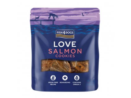 FISH4DOGS Pamlsky pro psy lososové cookies 100 g