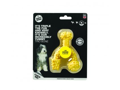 TASTY BONE Kostička nylonová trio pro malé psy - Kuřecí maso