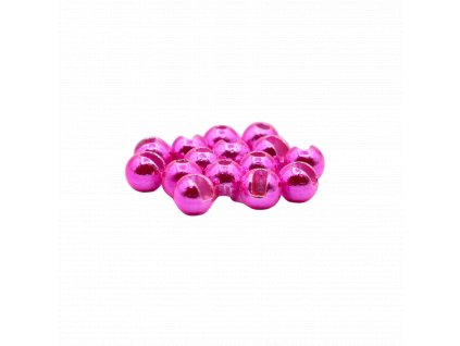 fishax tungsten slotted plus bead metallic pink
