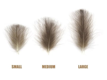 quill and fly selected cdc 50 pcs detail