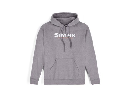 Simms Logo Hoody Grey Heather