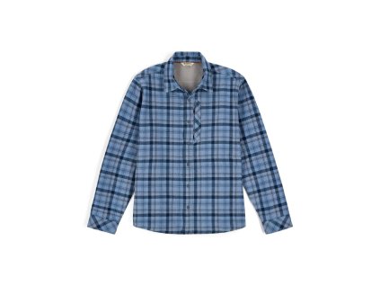 Simms Coldweather Shacket Schooner Plaid: Albacore