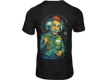 fishax einstein t shirt black