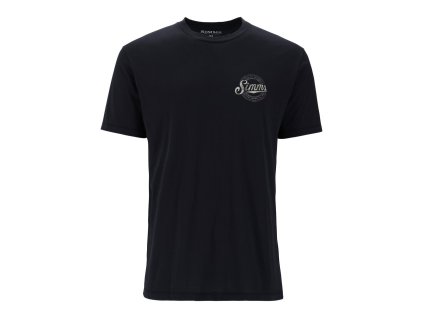 Simms Circle Lockup T-Shirt Black