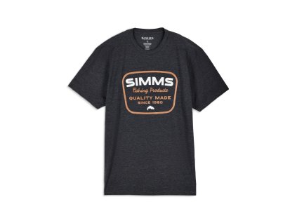 Simms Stamp Lock T-Shirt Charcoal Heather