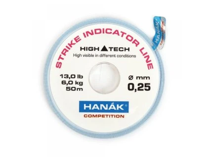 hanak strike indicator line 50m fluo white