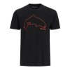 simms trout outline t shirt black