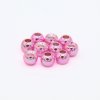 fishax round bead metallic light pink