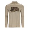 Simms Tech Hoody - Artist Series Stn/Brown Trout (Size XL)