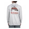 simms tech hoody artist series trout logo flame sterling back