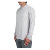 simms tech hoody artist series trout logo flame sterling side detail