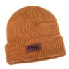Ahrex Suede Patch Beanie Mustard