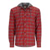 simms coldweather hoody auburn red mc plaid