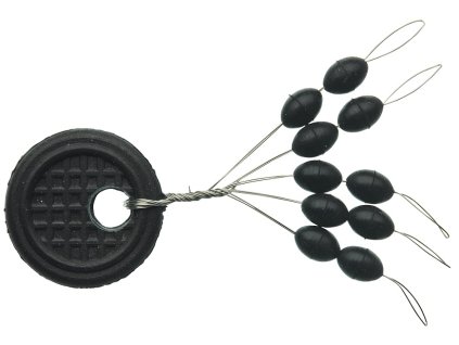 Zarážky Black Oval S (10ks)