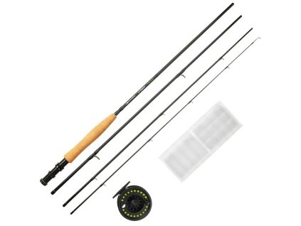 Garbolino muškařský set Combo Complete FlyCaster 86 4/5 + naviják + šnůra + doplňky