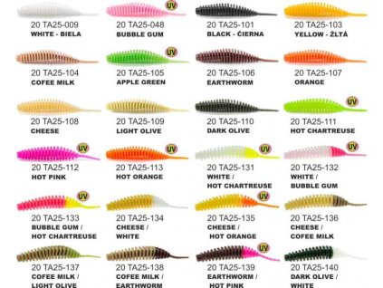 Dipované umělé nástrahy FishUP Tanta 63mm / 8ks Barva: Hot Chartreuse