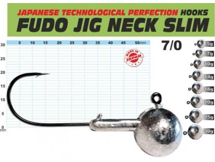 FUDO JIG PROFI Slim s nálitkem 7/0 balení 3ks Hmotnost: 18g