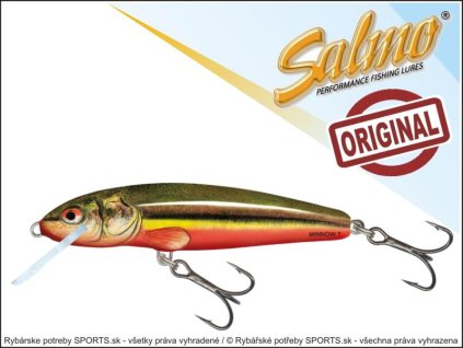 Salmo rybářské woblery Minnow M6S barva RBD