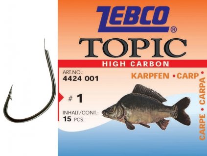 háčik zebco topic carp # 2/0 - cena za balenie 15ks 44 4424008 - háčik zebco topic carp # 8 - cena za balenie 15ks