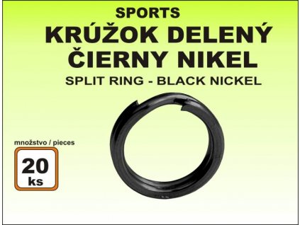 Kroužek Sports - dělený černý velikost 3 / 8kg / 20ks