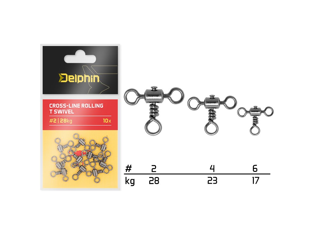 Cross-line rolling T swivel  / 10 ks (Variant #4 /23kg)