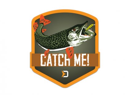 Nálepka Delphin CatchME! Šťuka 9x8cm