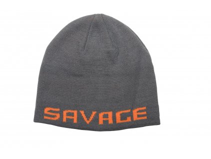 Čiapka Savage Gear Logo Beanie sivo-oranžová
