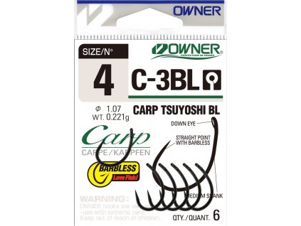 Háčiky OWNER Carp Tsuyoshi BL C-3BL