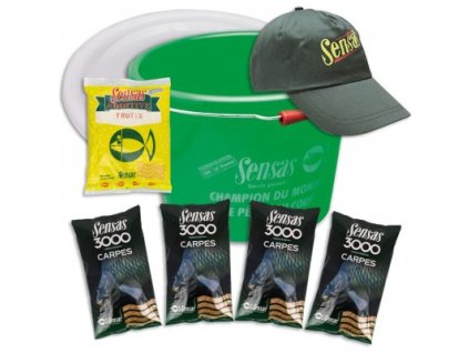 Set SENSAS Vedro 15l + Krmivo 3000 + doplnky