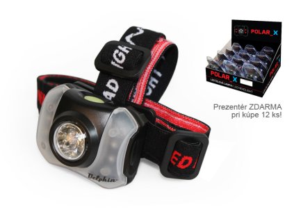 Čelovka Delphin POLAR_X 5+4 LED 1