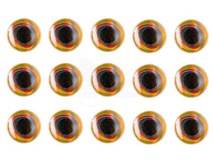 Epoxy eyes Troutline Realistic Eye 3D 30ks (Farba Red, Priemer 3.0mm)