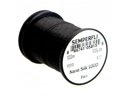 Niť Semprefli Nano Silk 6/0 100D 100m (Farba Black)