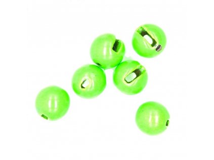 Semperfli Tungsten Slotted Beads Fluo green (PRIEMER 3.8mm)