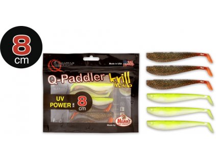 Guma Quantum Q Paddler Power Packs UV Power MIX Krill 8cm 6ks 3x magic motor oil 3x citrus shad jqujbq