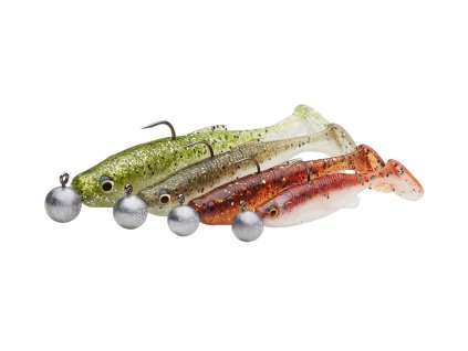 savage gear gumova nastraha fat minnow t tail rtf clearwater mix 4 ks