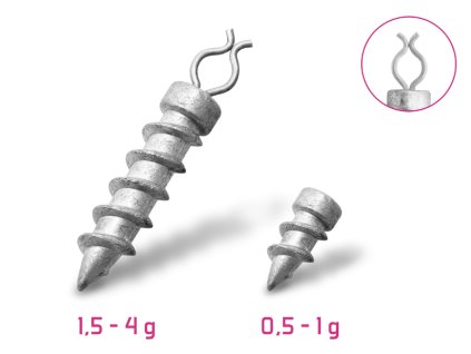 Delphin B! Prídavné závažie zavrtávacie / 10ks (Variant 3,0g)