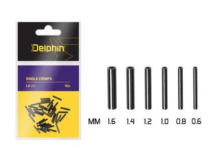 Delphin Single CRIMPS /40ks (Variant 1.0mm)