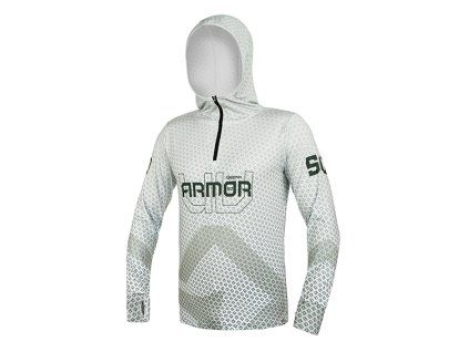 Tričko s kapucňou Delphin UV ARMOR 50+ (Variant Olive L)