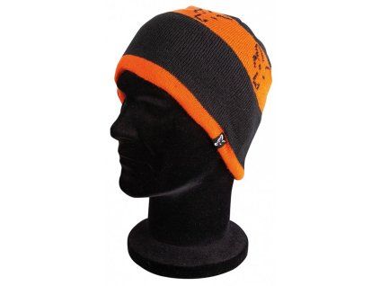 Čiapka pletená FOX Beanie Black Orange