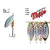 Blinker Mepps Aglia Long Rainbo (Farba Strieborný, Veľkosť 5)