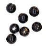 Semperfli Tungsten Slotted Beads Mottled Black Gold (PRIEMER 2.8mm)