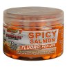Plávajúce boilies Fluo STARBAITS Spicy Salmon 80g (Priemer 14mm)
