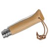 Nôž OPINEL Inox VRI No.07 7.3cm Adventurer,kožený povrázok Buk 3